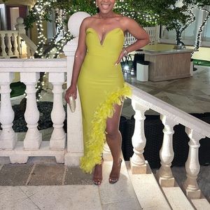 Bandage high low dress